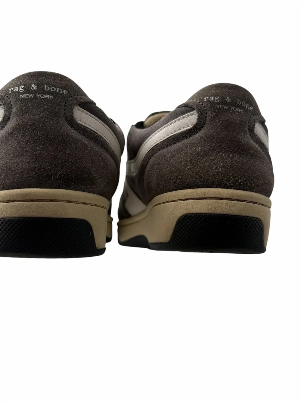 Rag & Bone Retro Court Sneakers Grey Suede Low-Top